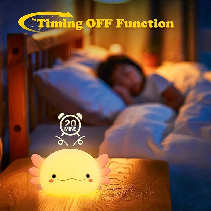 🐋 Adorable Axolotl Night Light