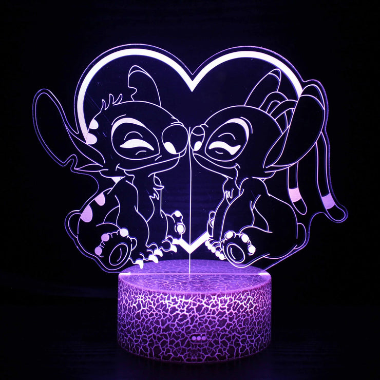 💙 The Magical 3D Stitch Night Light