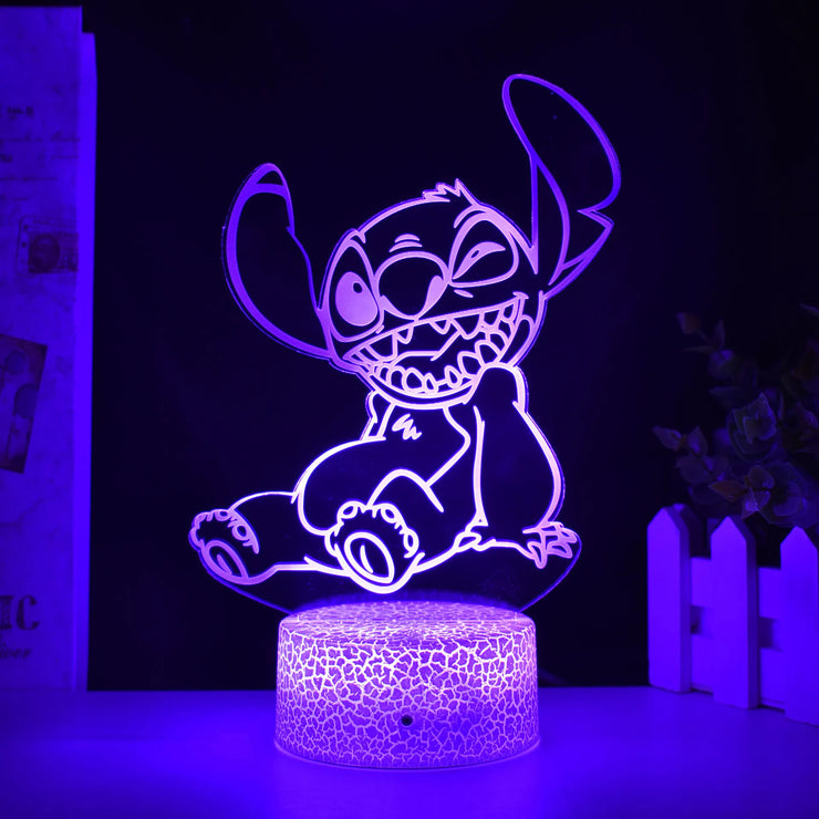 💙 The Magical 3D Stitch Night Light