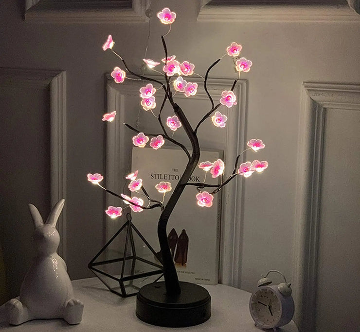 🌸 Elegant Cherry Blossom Tree LED Lamp