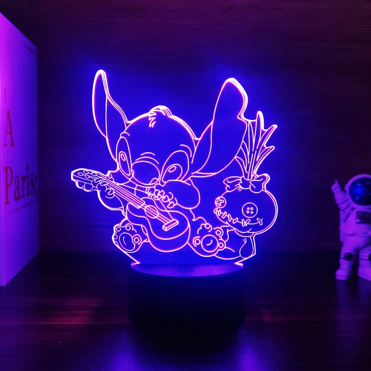 💙 The Magical 3D Stitch Night Light