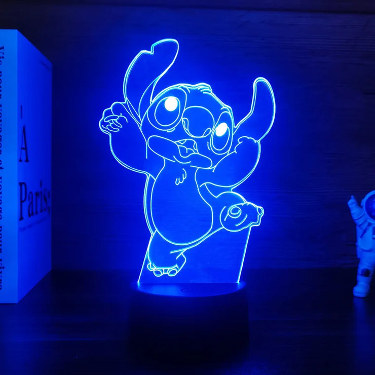 💙 The Magical 3D Stitch Night Light