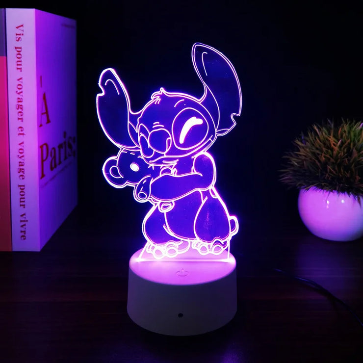 💙 The Magical 3D Stitch Night Light