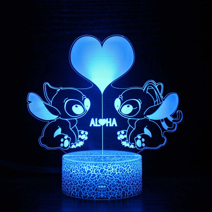 💙 The Magical 3D Stitch Night Light