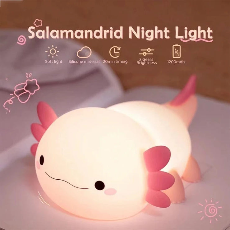 🐋 Adorable Axolotl Night Light