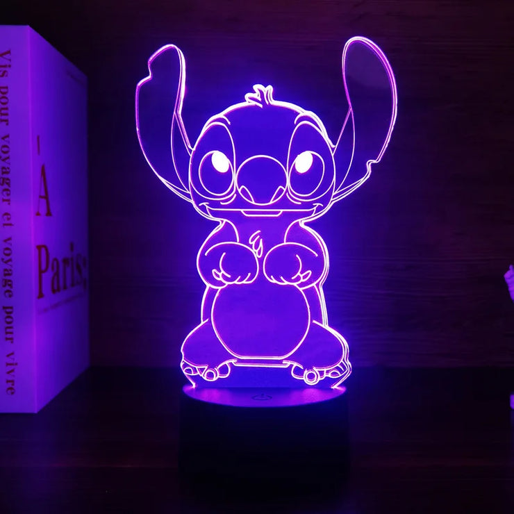 💙 The Magical 3D Stitch Night Light