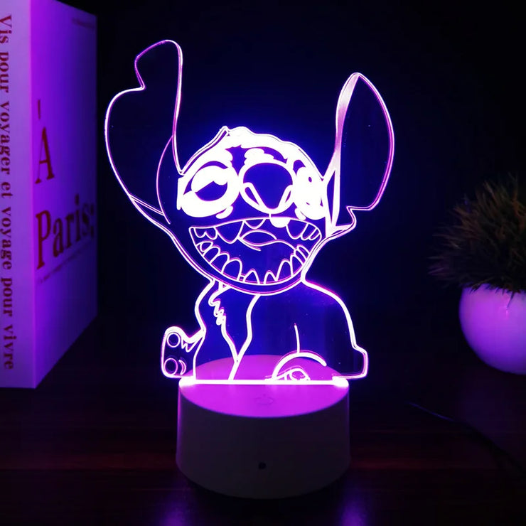 💙 The Magical 3D Stitch Night Light