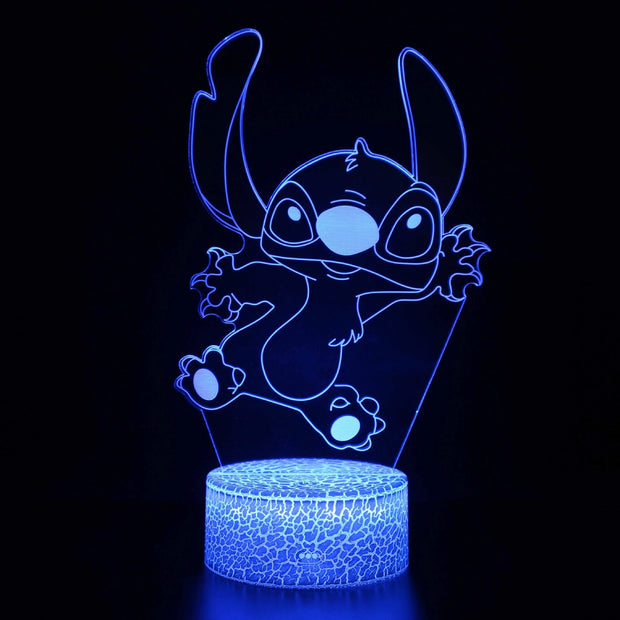 💙 The Magical 3D Stitch Night Light