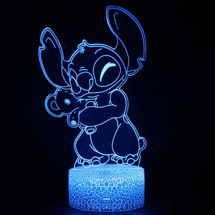 💙 The Magical 3D Stitch Night Light