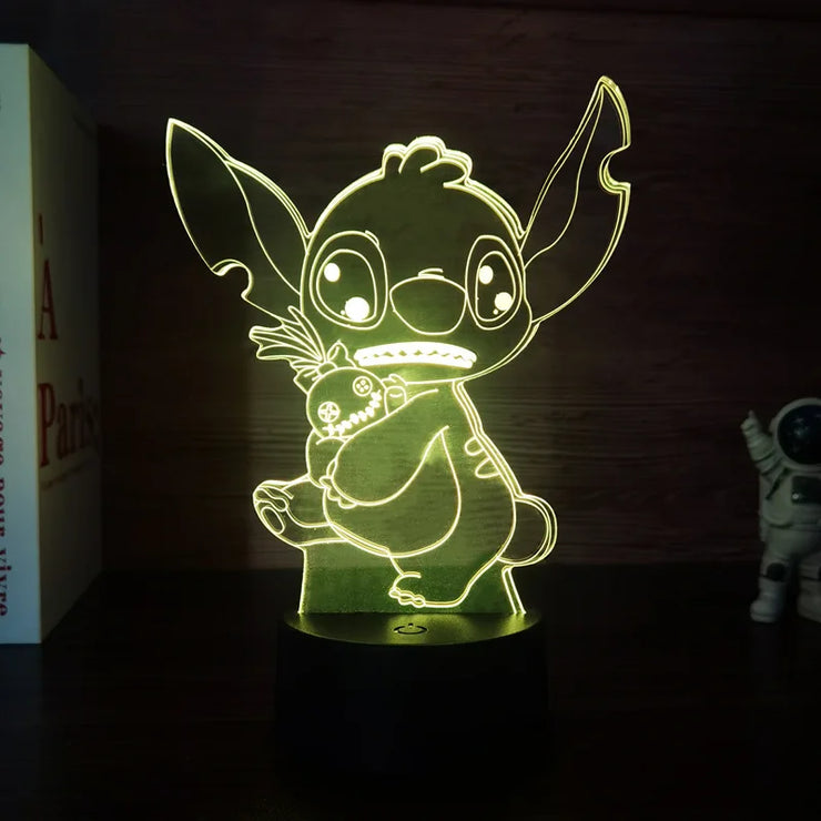 💙 The Magical 3D Stitch Night Light