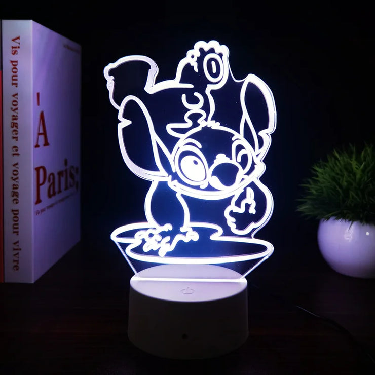 💙 The Magical 3D Stitch Night Light