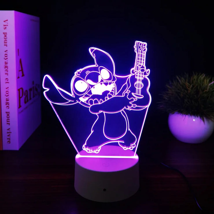 💙 The Magical 3D Stitch Night Light